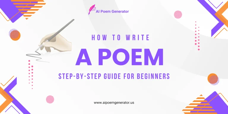 How to Write a Poem
