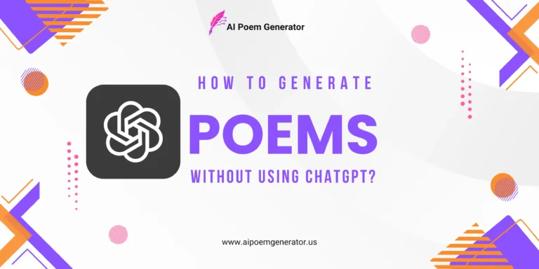 How to generate poems without chatgpt