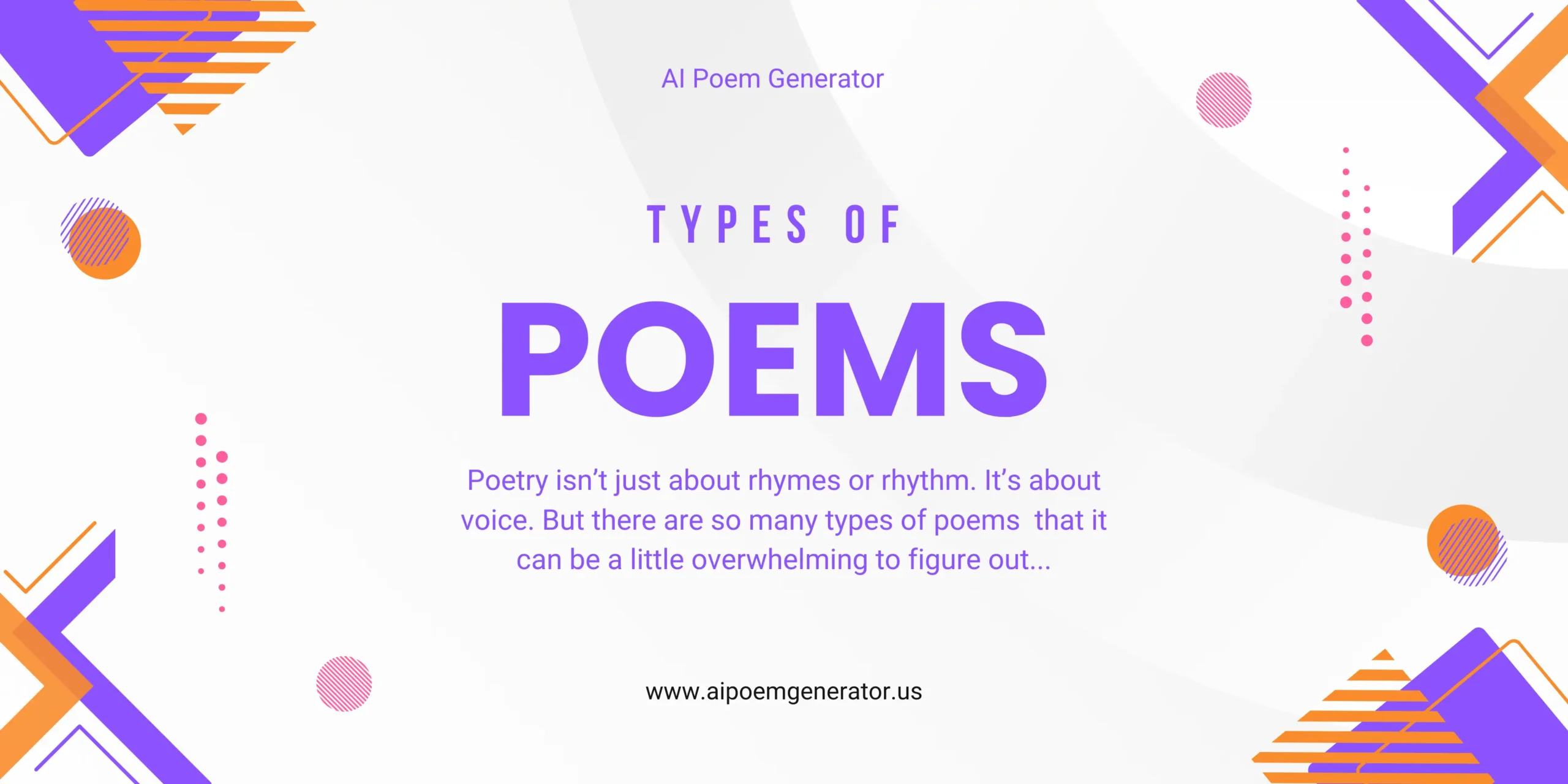 Types of poems featured image